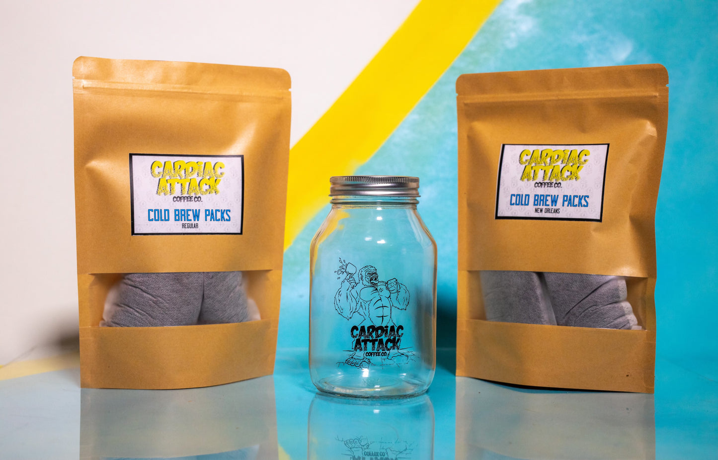 Cardiac Cold Brew Kit - Regular Cold Brew Pack + Branded Mason Jar