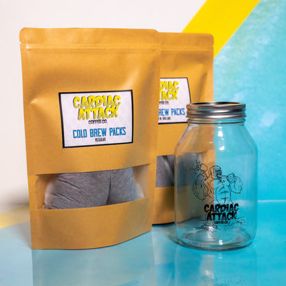 Cardiac Cold Brew Kit - New Orleans Cold Brew Pack + Branded Mason Jar