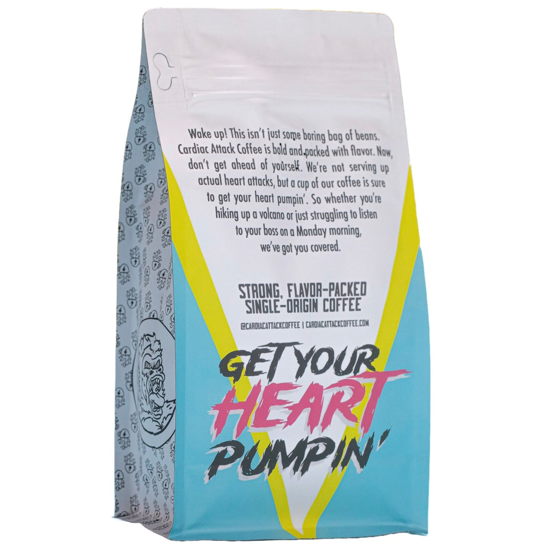 Get your heart pumpin' with Cardiac Attack Coffee Co.'s single-origin coffee.