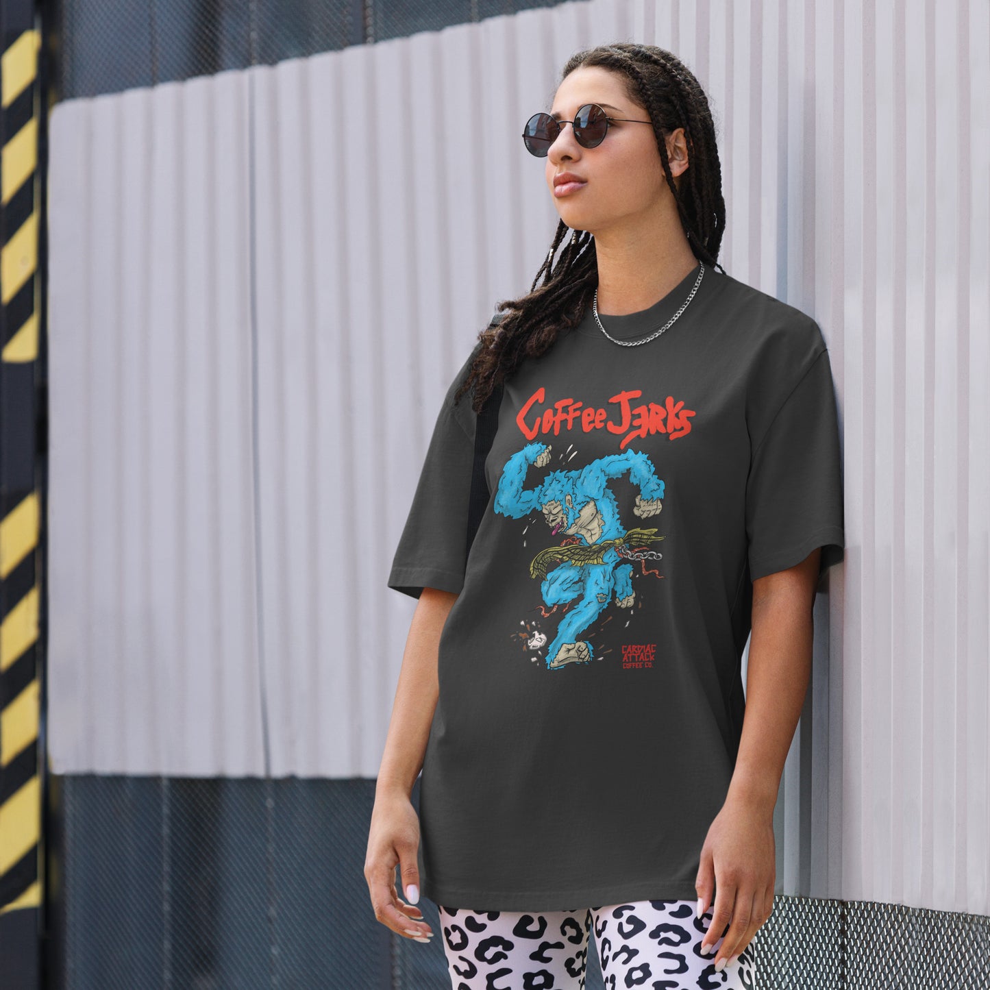 Coffee Jerks Punk Oversized Tee